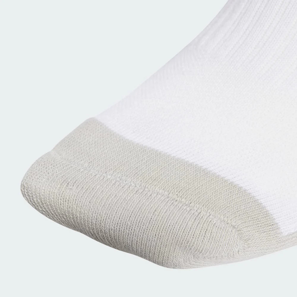 Adidas Mens Cushioned Low Cut Socks - 3 Pairs - White - Image 3