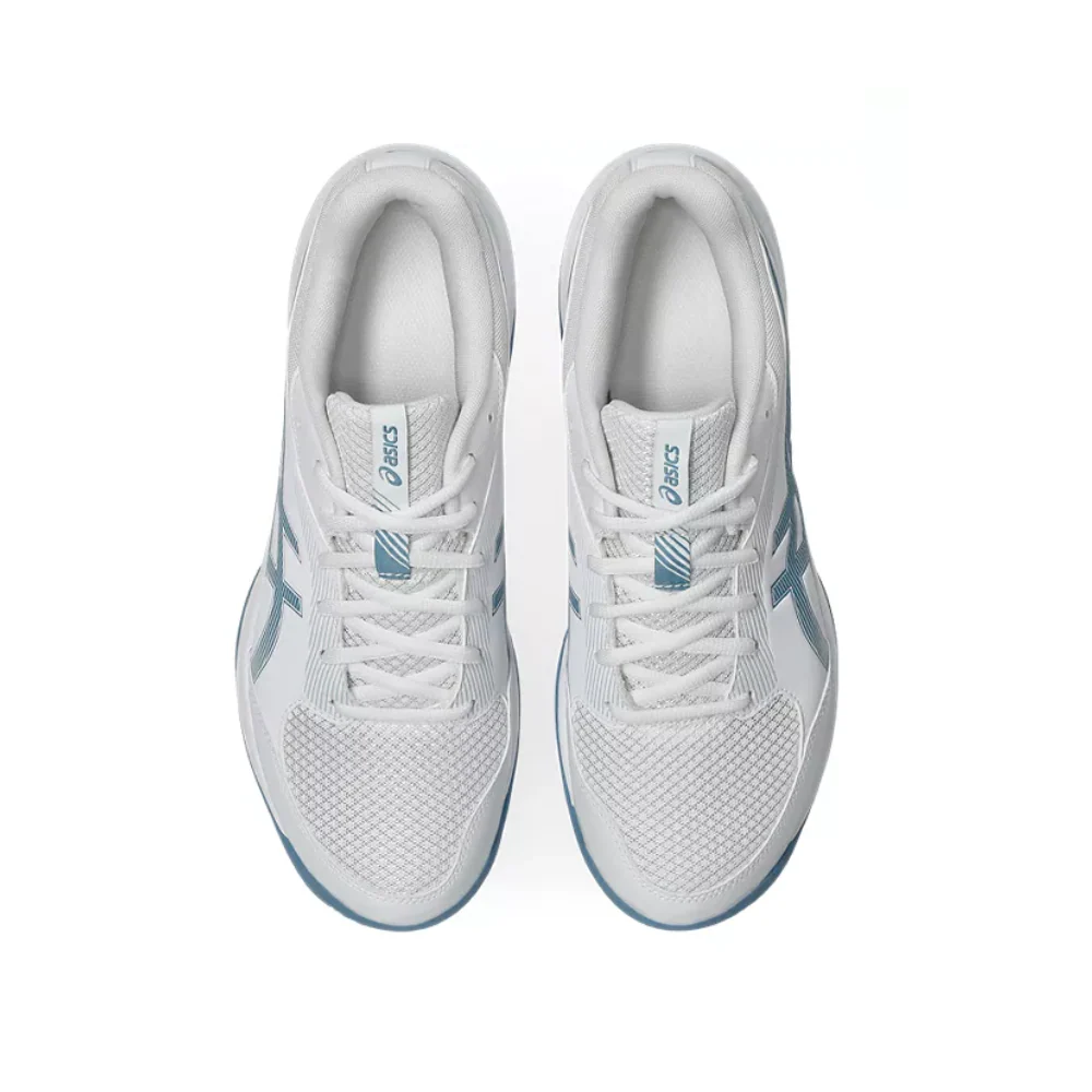 ASICS Gel Task 4 Mens Indoor Shoes - White/Saba Blue - 2026 - Image 6