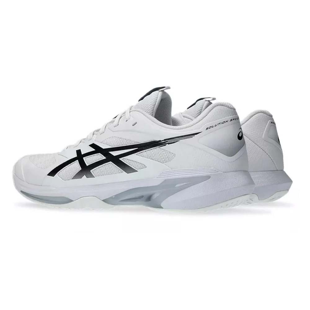 ASICS Solution Speed FF 4 Mens Tennis Shoes - White/Black - Image 7
