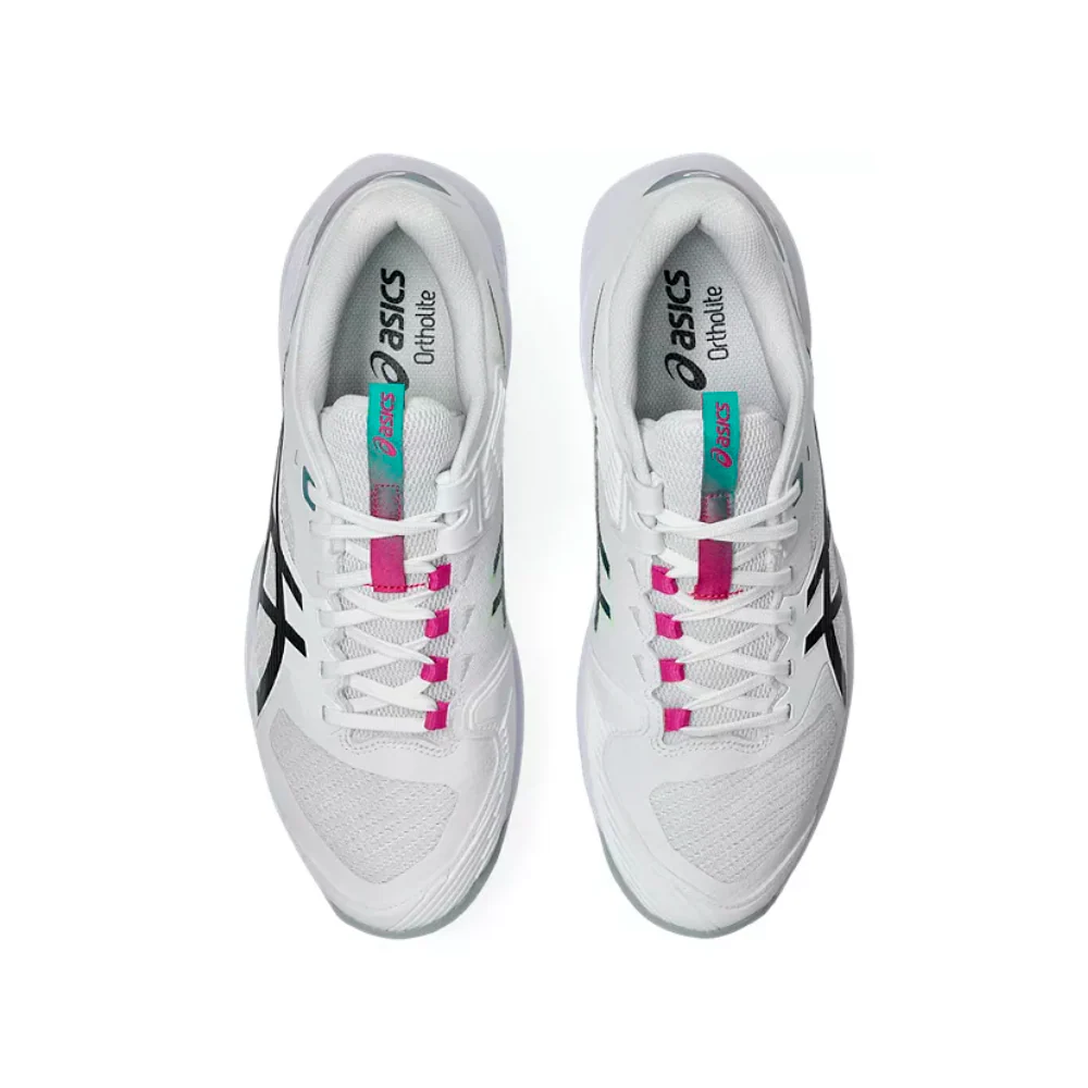ASICS Solution Speed FF 4 Mens Tennis Shoes - White/Digital Sakura - Image 5