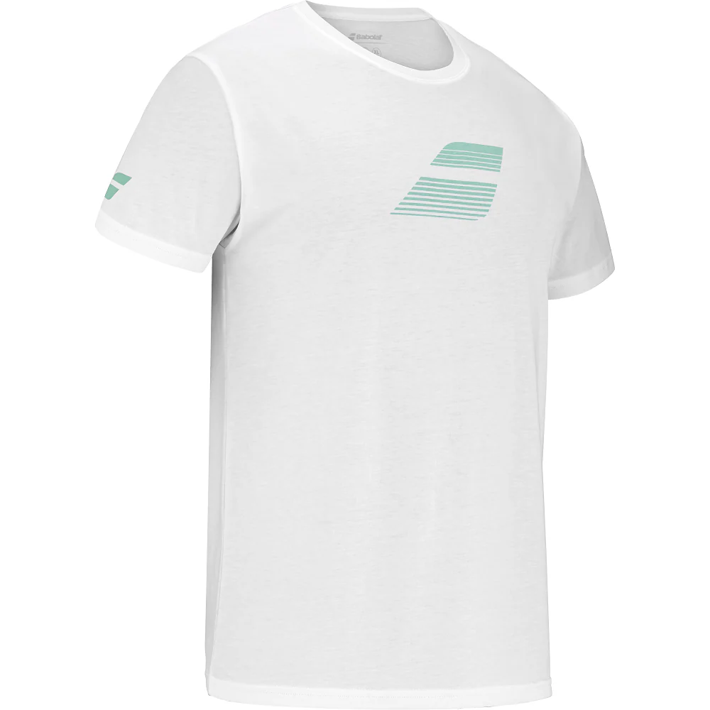 Babolat Exercise Big Flag T-Shirt -White - Image 2