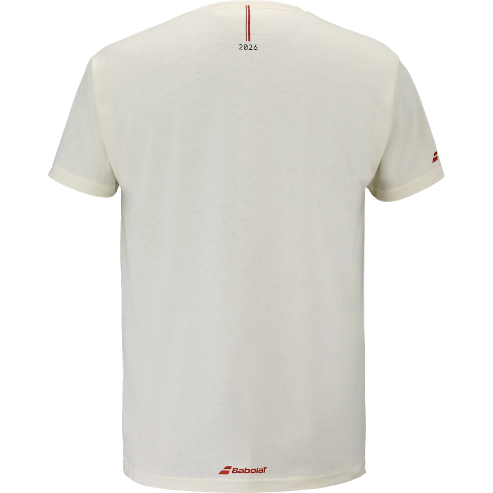 Babolat Exercise Graphic T-Shirt - Cannoli Cream - Image 3