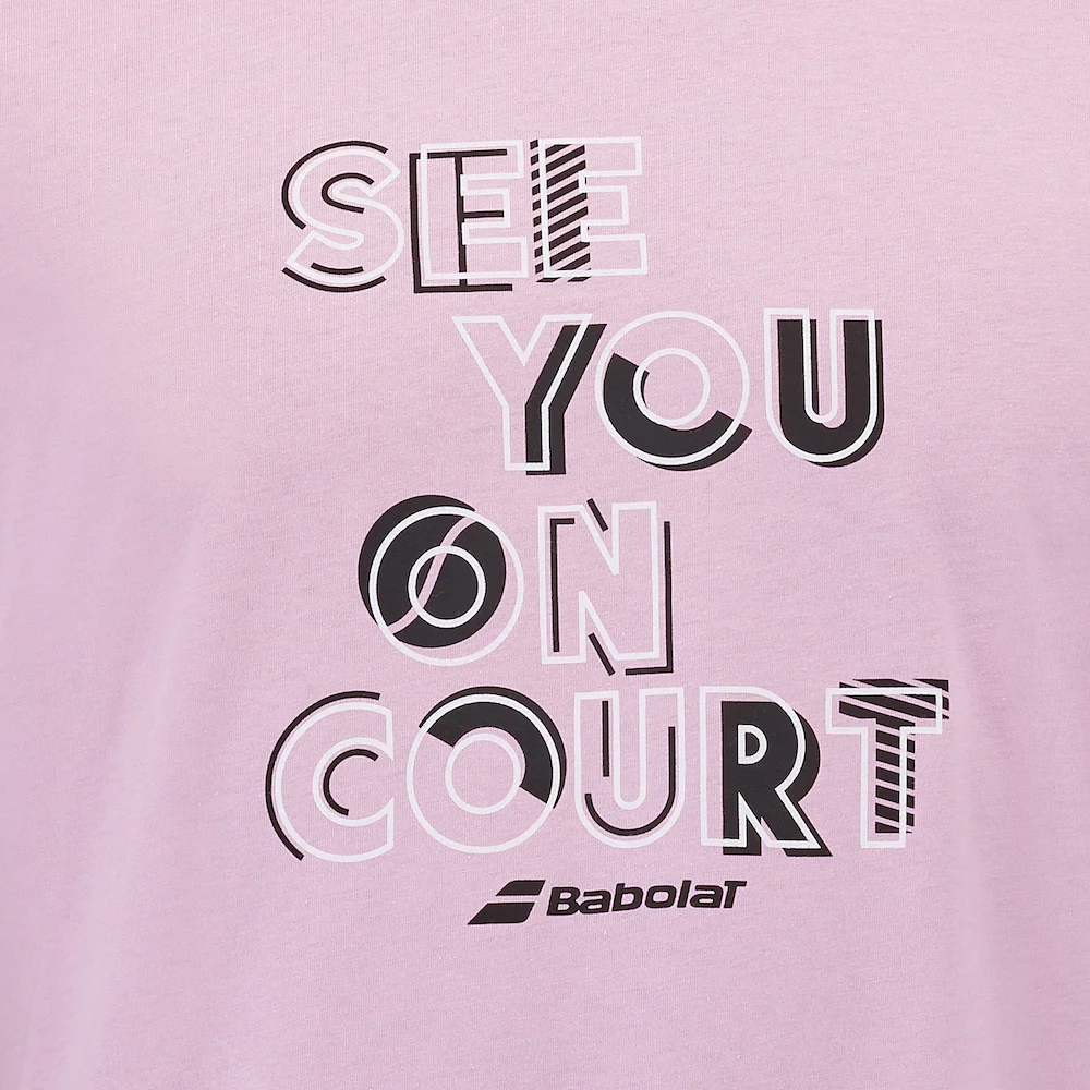 Babolat Exercise Graphic T-Shirt - Lilac Sachet - Image 4