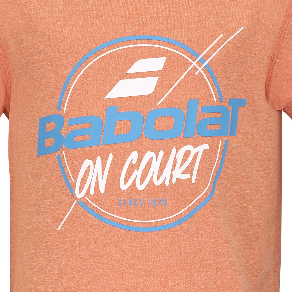 Babolat Exercise Graphic T-Shirt - Vibrant Orange - Image 2