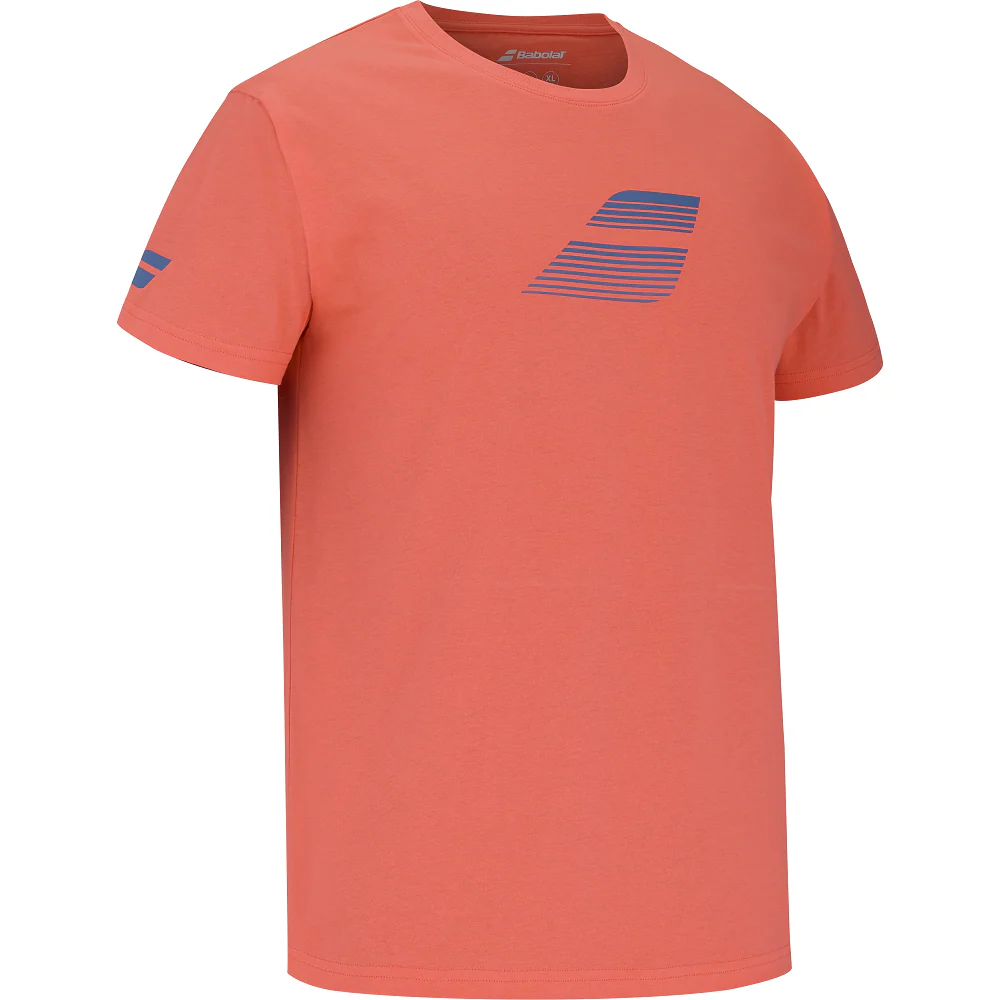 Babolat Exercise Big Flag T-Shirt - Hot Coral - Image 2