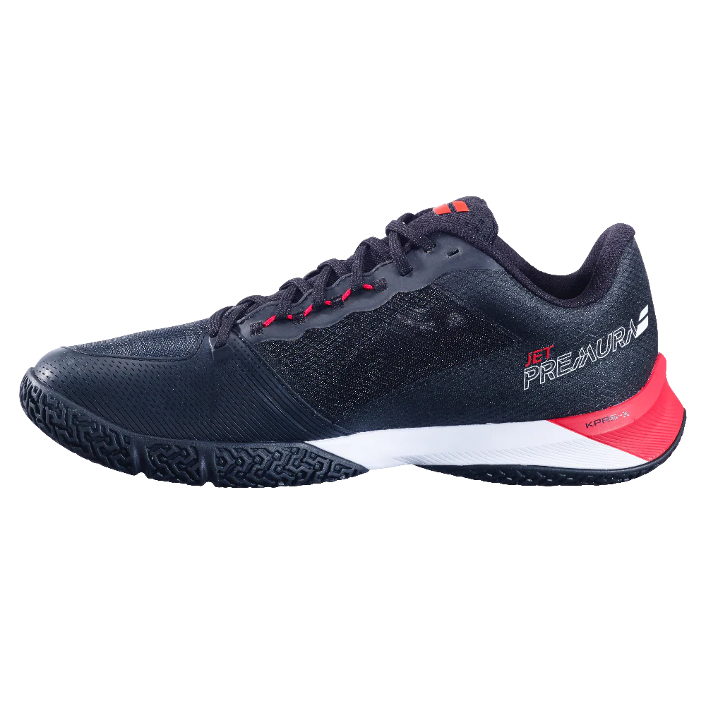 Babolat Jet Premura 2 Men's Padel Shoes - Black/Tomato Red - Image 3