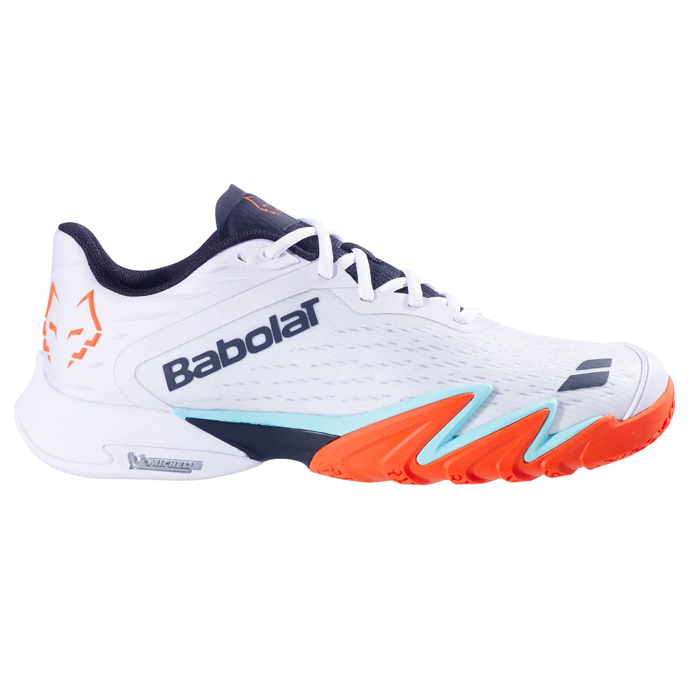Babolat Premura 3 Lebron Men's Padel Shoes - White/Orange