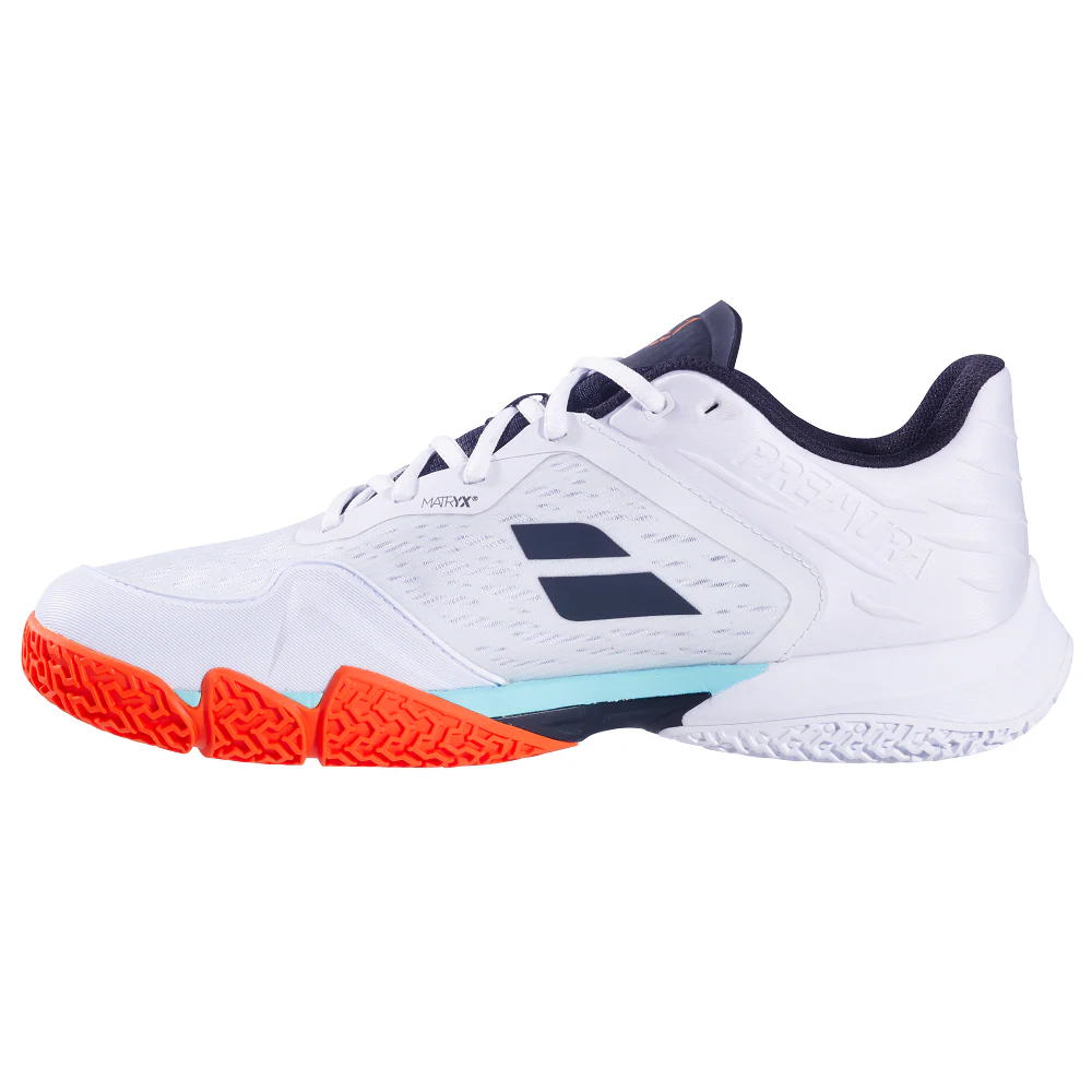 Babolat Premura 3 Lebron Men's Padel Shoes - White/Orange - Image 2