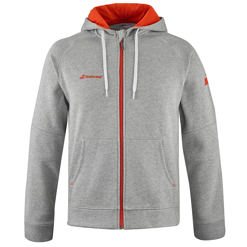 Babolat Men's Exercise Hooded Jacket - Grey