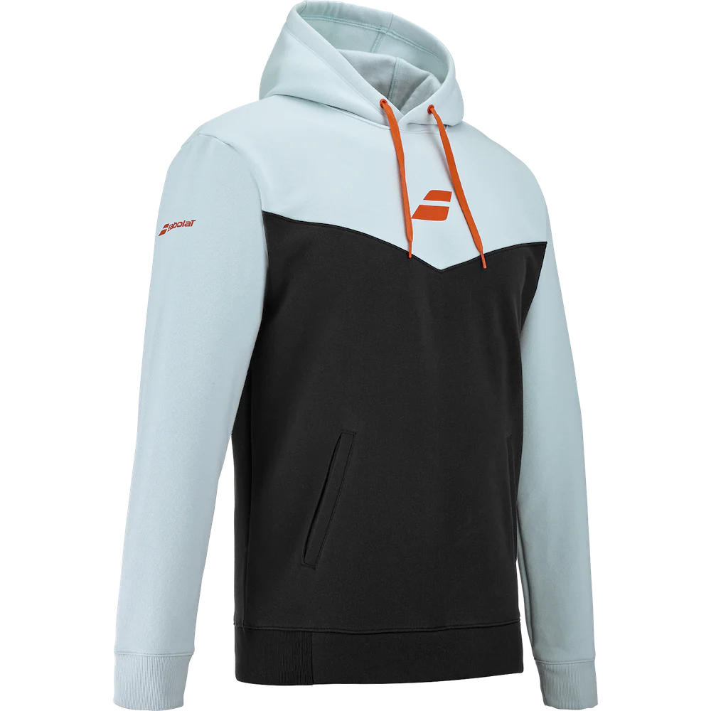 Babolat Men's Exercise Hooded Sweat - Illusion Blue - Image 2
