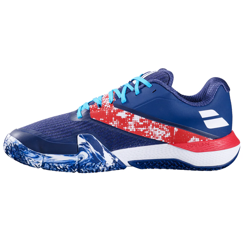 Babolat Movea 2 Men's Padel Shoes - Dark Blue/ Chilli Red - Image 2