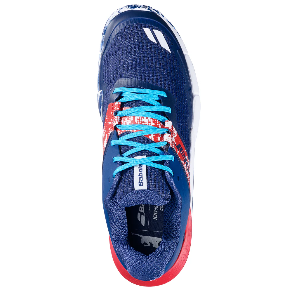 Babolat Movea 2 Men's Padel Shoes - Dark Blue/ Chilli Red - Image 3