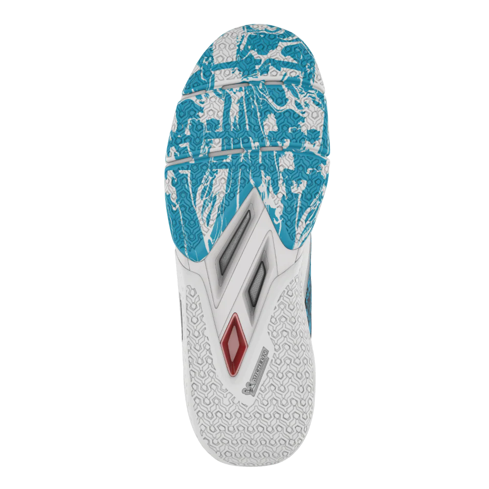 Babolat Movea 2 Men's Padel Shoes - White/Cyan Blue - Image 2
