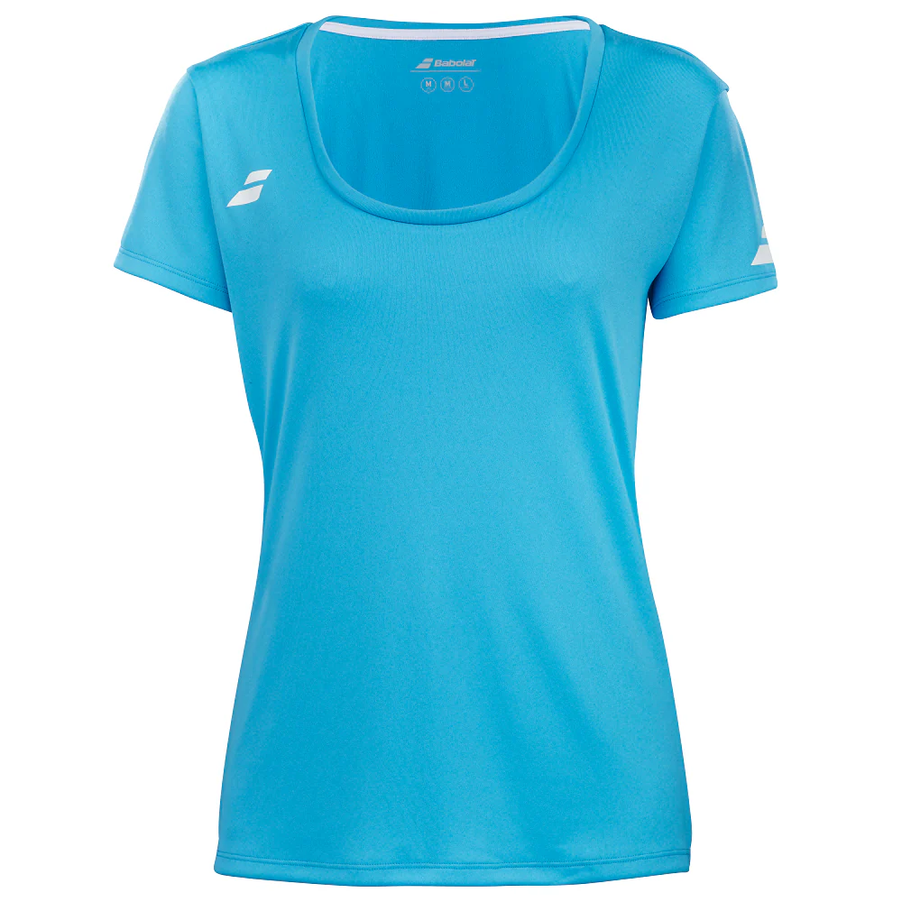Babolat Play Women's Cap Sleeve Top - Cyan Blue