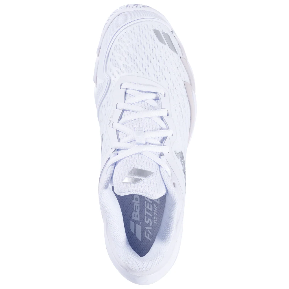 Babolat Premura 3 Women's Padel Shoes - White/Silver - Image 5