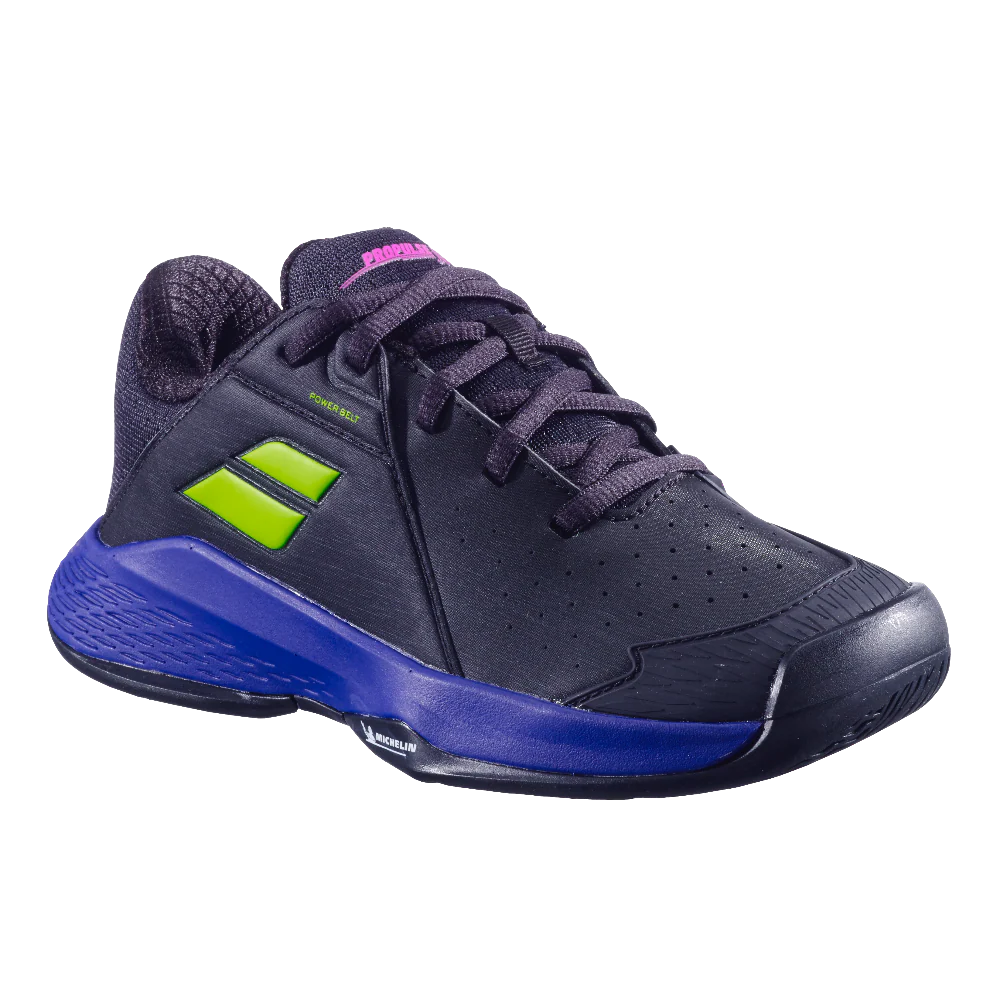 Babolat Propulse Junior 3 All Court Tennis Shoes - Black/Dark Blue - Image 2