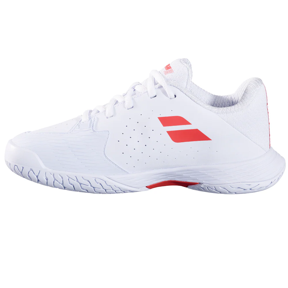 Babolat Propulse Junior 3 All Court Tennis Shoes - White /Coral - Image 2