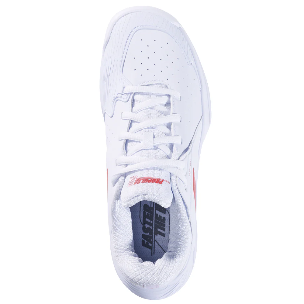 Babolat Propulse Junior 3 All Court Tennis Shoes - White /Coral - Image 3