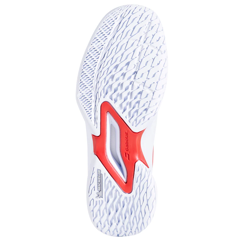 Babolat Propulse Junior 3 All Court Tennis Shoes - White /Coral - Image 4