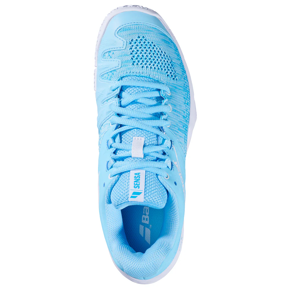 Babolat Sensa Womens Padel Shoes - Sky Blue/Tigerlily - Image 4