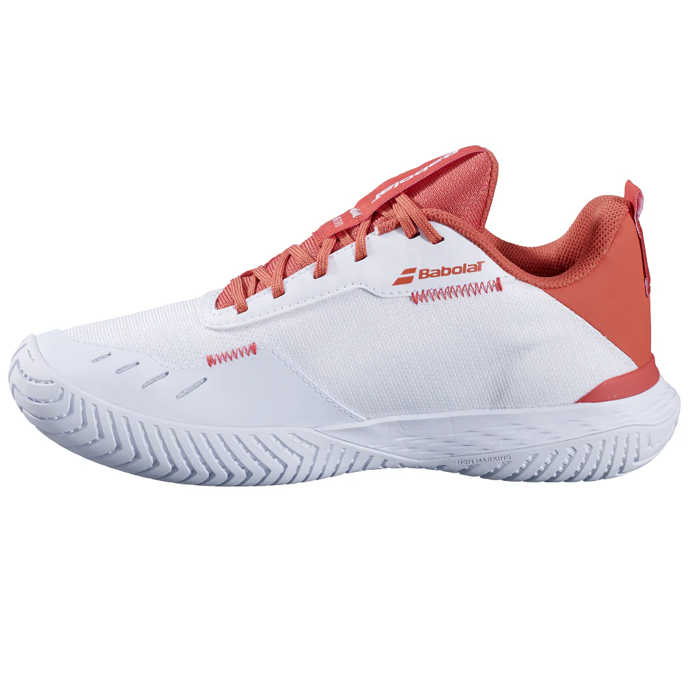 Babolat SFX Evo All Court Women's Tennis Shoes - White/Terra Cotta - Image 2