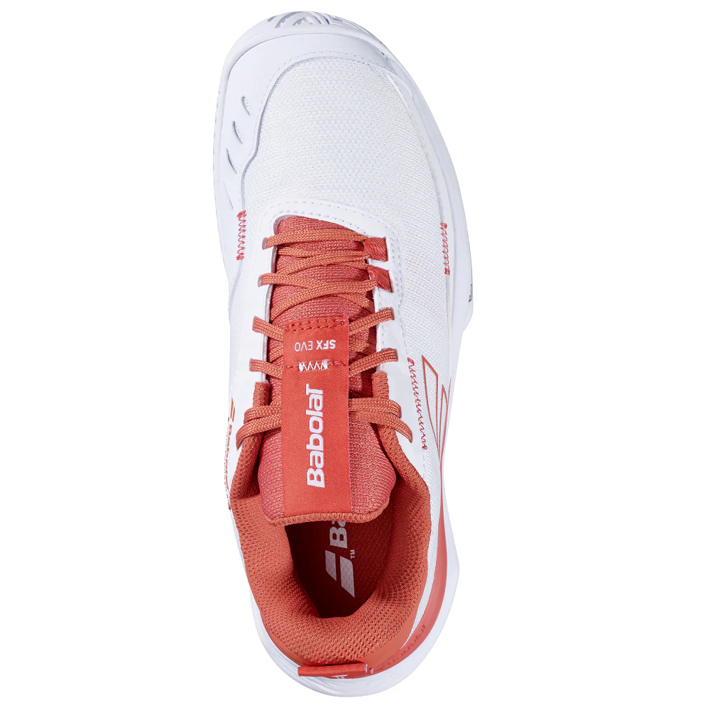 Babolat SFX Evo All Court Women's Tennis Shoes - White/Terra Cotta - Image 3