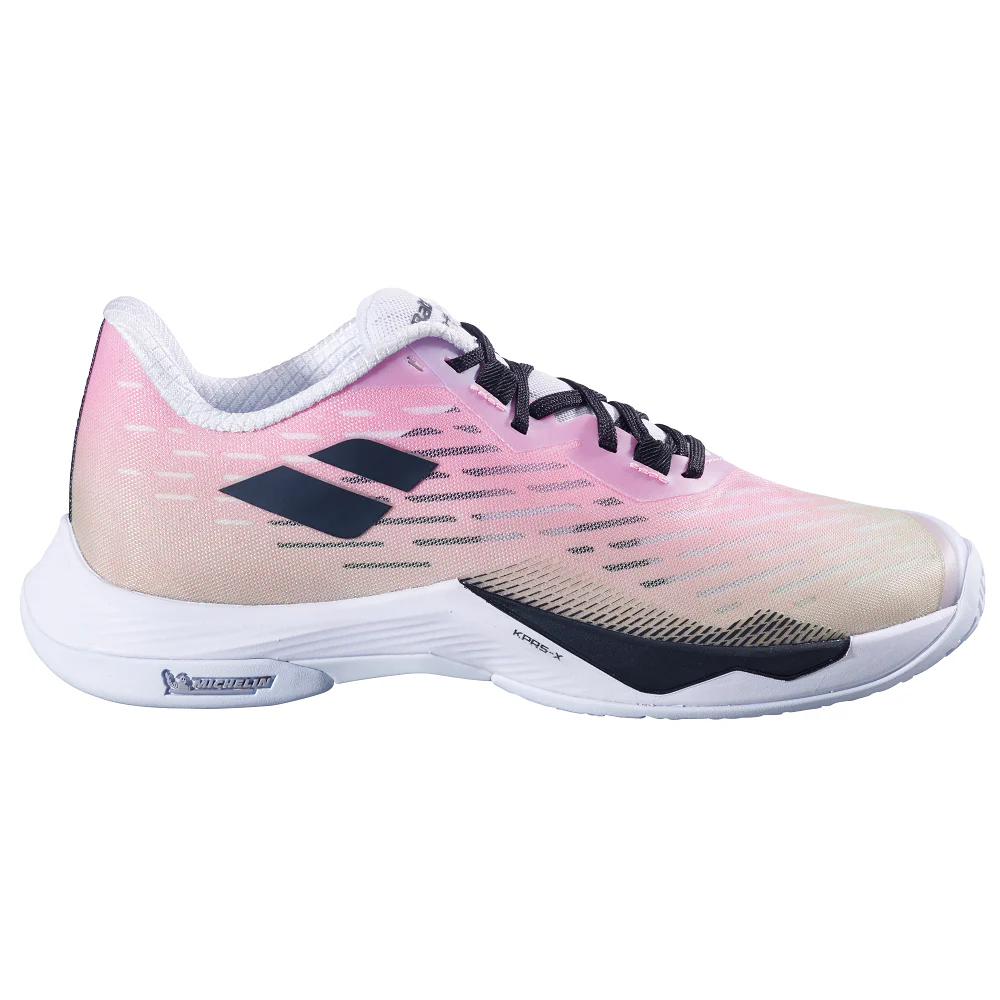 Babolat Shadow Tour 5 Women's Badminton Shoes - Pink/Green