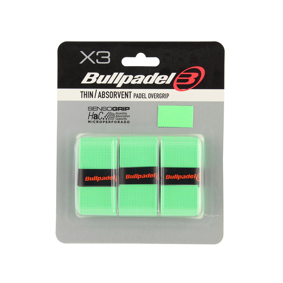 Bullpadel Thin/Absorbent Padel Overgrip - Pack of 3 - Image 2