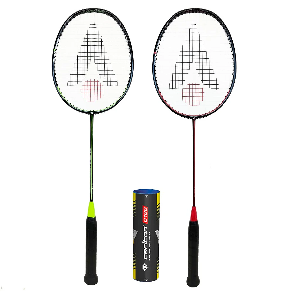Karakal Attack Graphite 2 Player Badminton Set Including 6 Shuttles and Covers