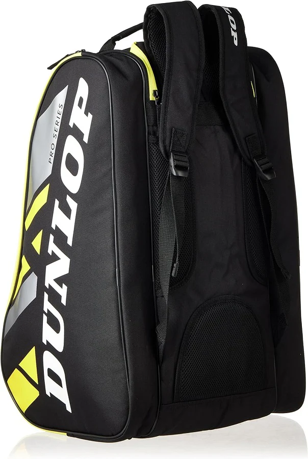 Dunlop Pro Series Padel Racket Bag - Black/Yellow - Image 3