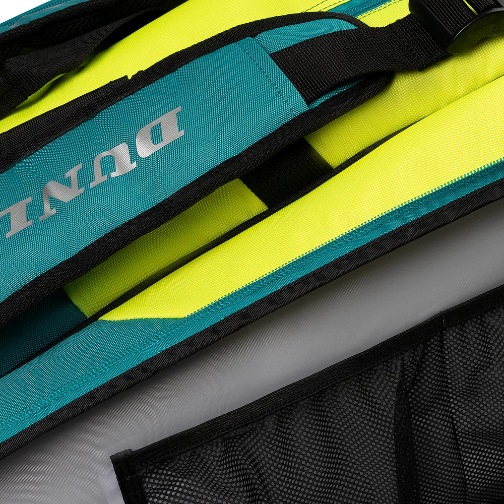 Dunlop SX Performance 12 Tennis Racket Bag - Teal/Yellow - Image 7