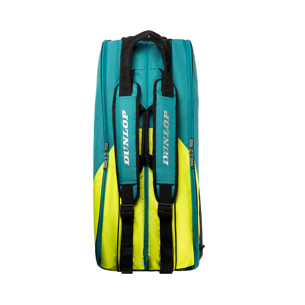 Dunlop SX Performance 8 Tennis Racket Bag - Teal/Yellow - Image 3