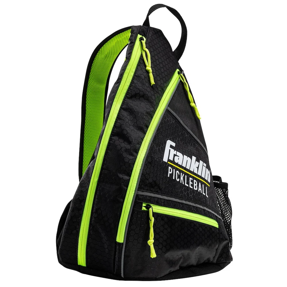 Franklin Pickleball Sling Bag - Black/Lime - Image 2
