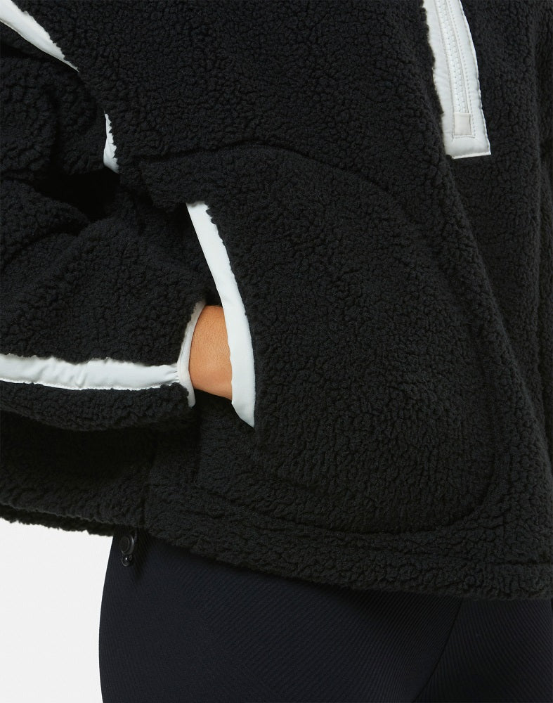 Gym + Coffee Industry Half Zip Fleece Jacket - Black - Image 6