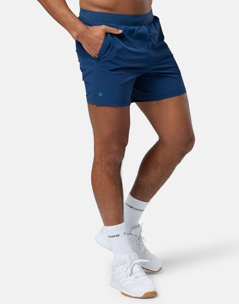 Gym + Coffee Men's Essential 6" Shorts - Petrol Blue