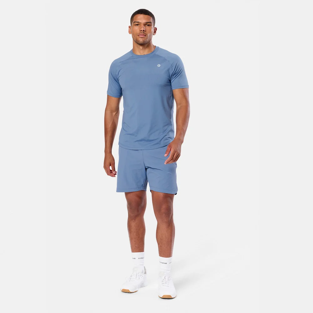 Gym + Coffee Men's Relentless 7 " Shorts - Oasis Blue