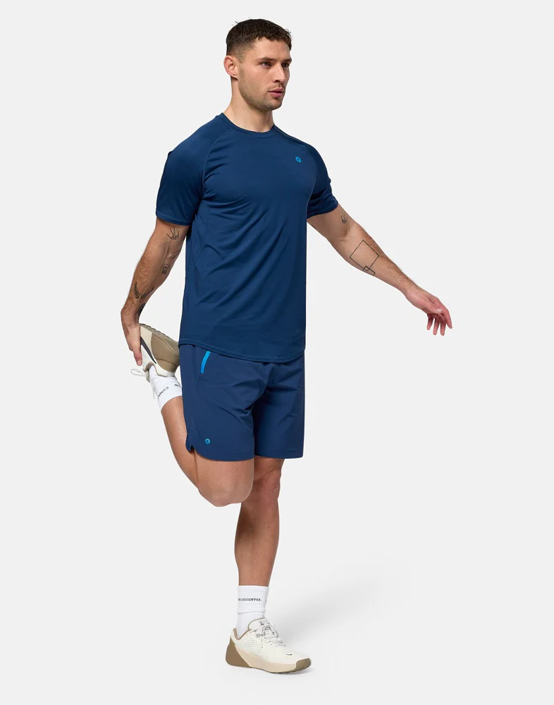 Gym + Coffee Men's Relentless Shorts - Petrol Blue - Image 2