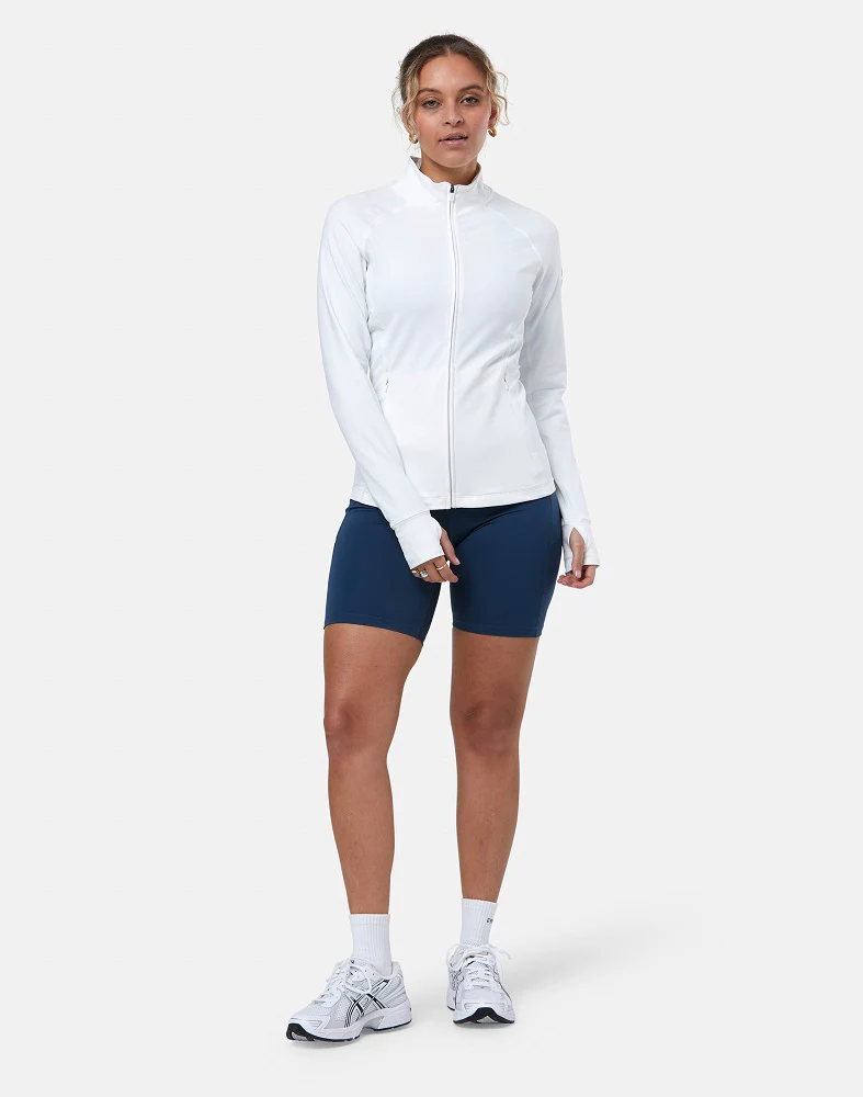 Gym + Coffee Relentless Women's Full Zip Jacket - White - Image 2