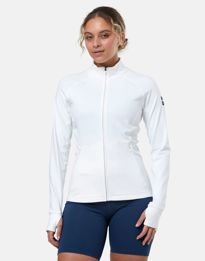 Gym + Coffee Relentless Women's Full Zip Jacket - White - Image 4