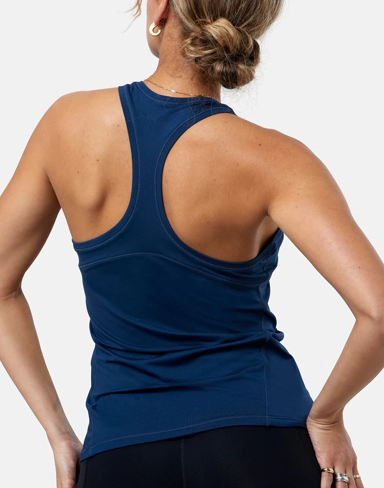 Gym + Coffee Women's Relentless Racer Back Vest - Petrol Blue - Image 8
