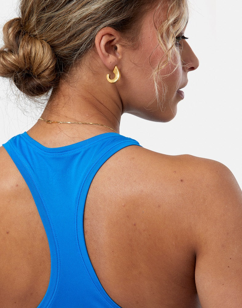 Gym + Coffee Women's Relentless Racer Back Vest - Sky Blue - Image 4