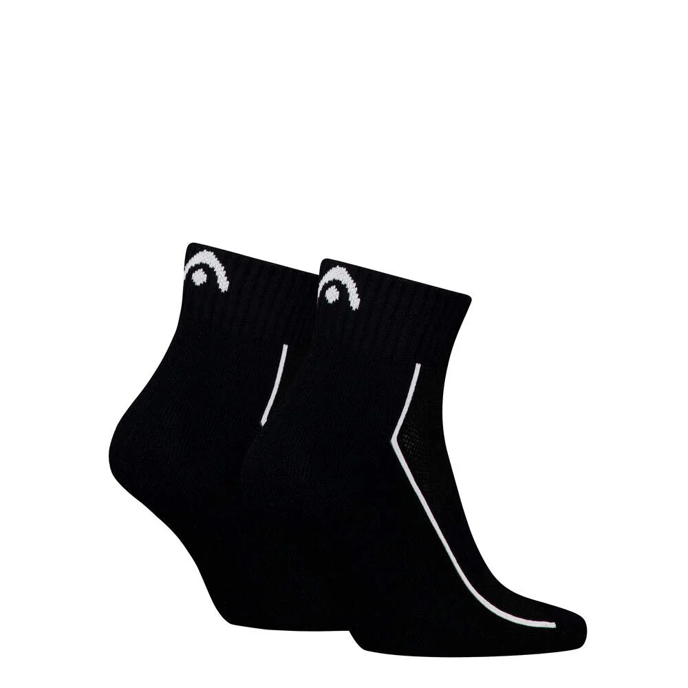 HEAD Black Performance Quarter Sock - 2 Pairs - Image 2
