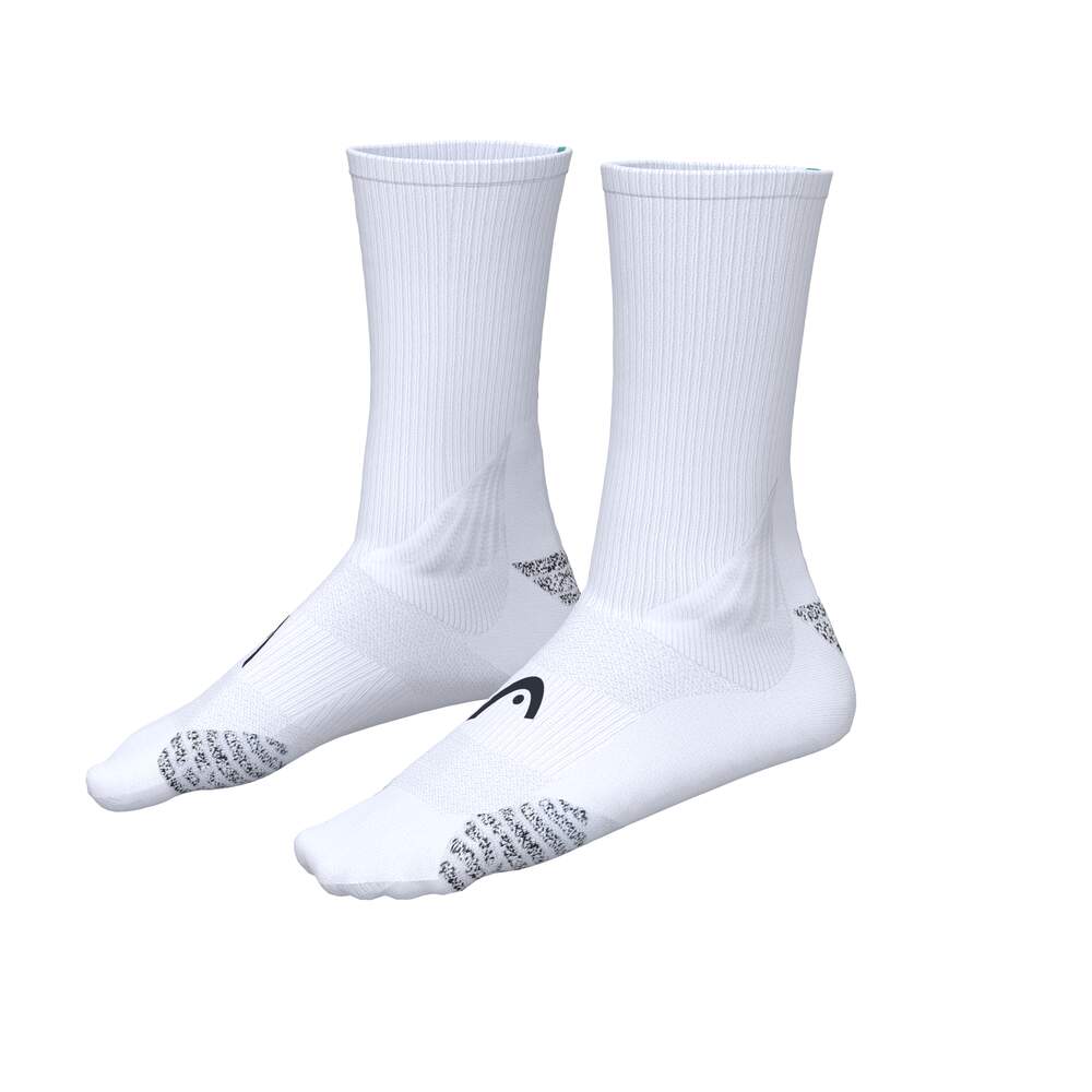 HEAD Performance Colour Crew Athletes Socks - White/Purple - 1 Pair - Image 2