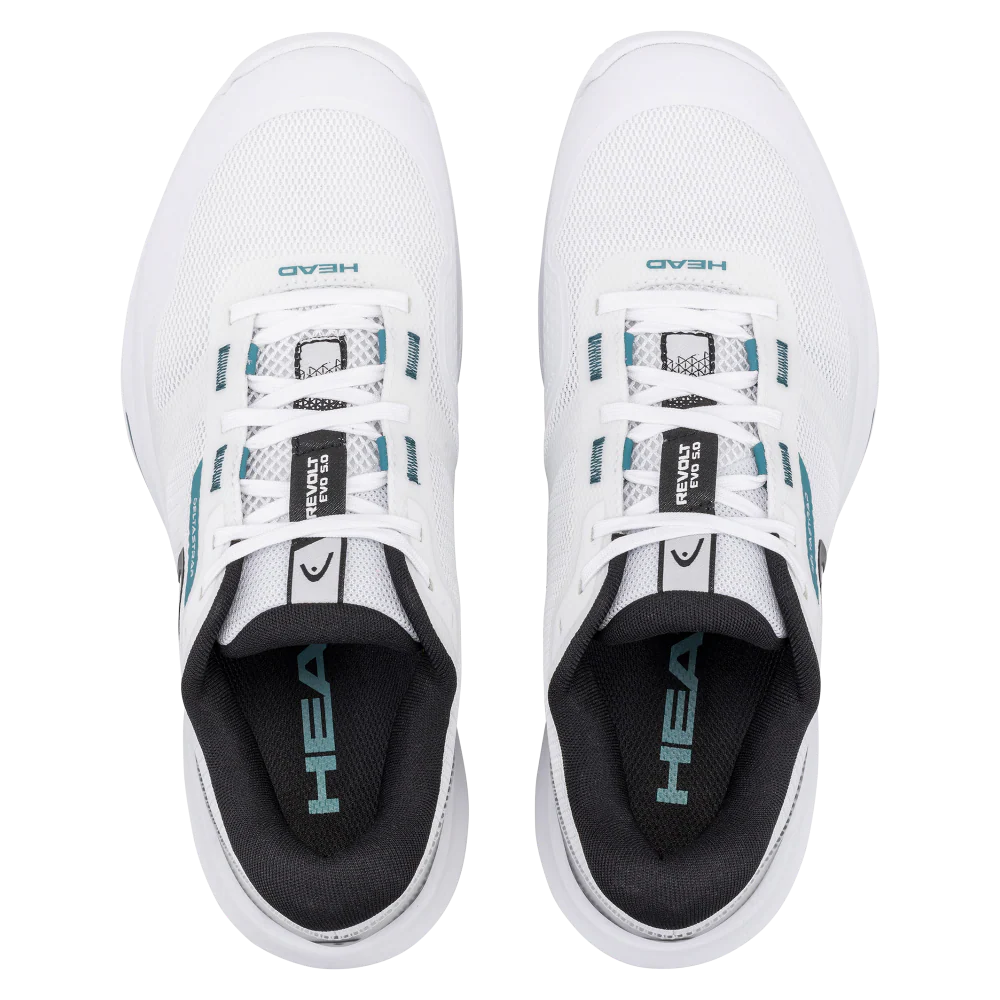 HEAD Revolt Evo 5.0 Womens Tennis Shoes - White/Black - Image 5
