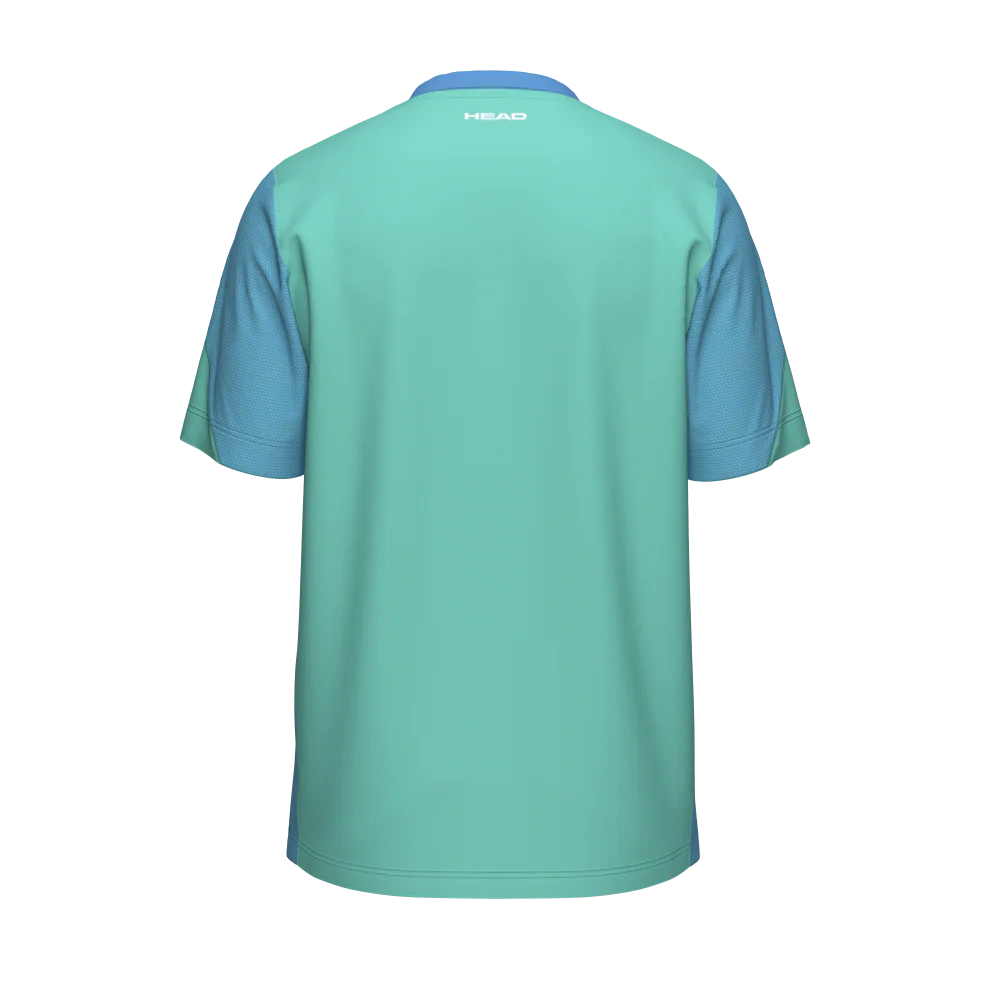 HEAD Slice Men's T-Shirt - Turquoise - Image 2