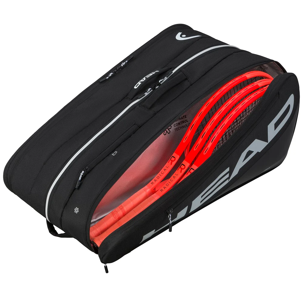 HEAD Tour 15 Tennis Racket Bag - Black - Image 2