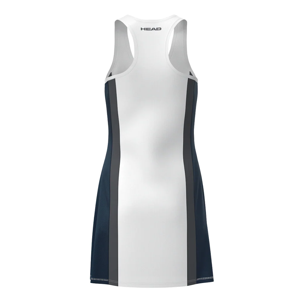 HEAD Womens CLUB 25 Tennis Dress - White/Navy - Image 2