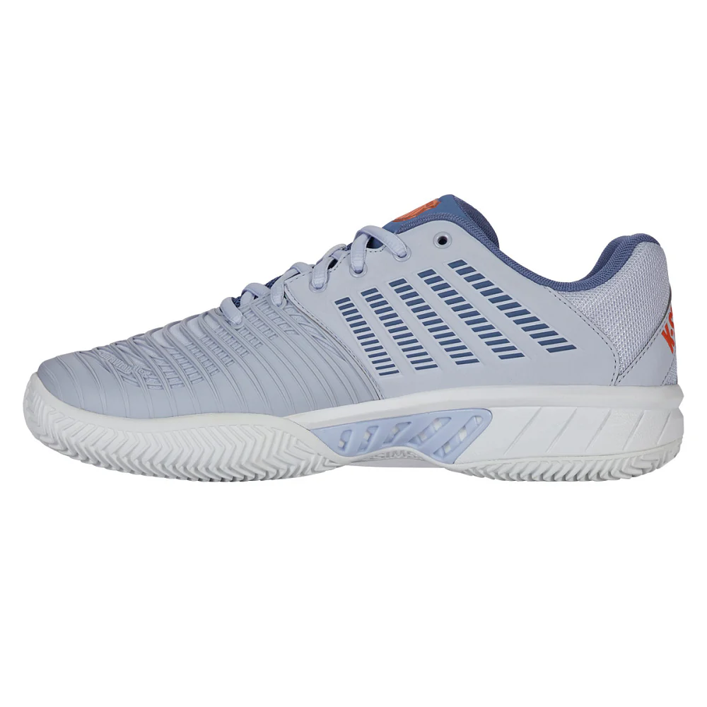 K-Swiss Express Light 3 Mens Tennis Shoes - Artic Ice/Infinity/Scarlet Ibis - 2025 - Image 2
