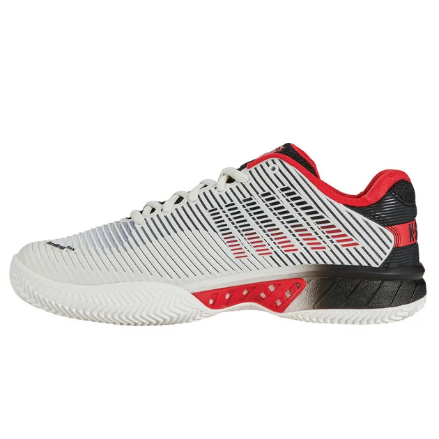 K-Swiss Hypercourt Express 2 HB Mens Tennis Shoes - White/Black/Red - Image 2