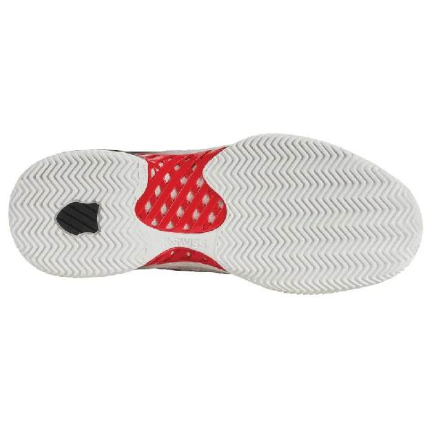 K-Swiss Hypercourt Express 2 HB Mens Tennis Shoes - White/Black/Red - Image 4